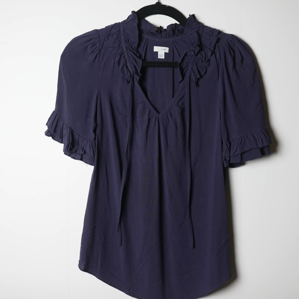 Anthropologie Odille Deep Eggplant Purple Bold Jew